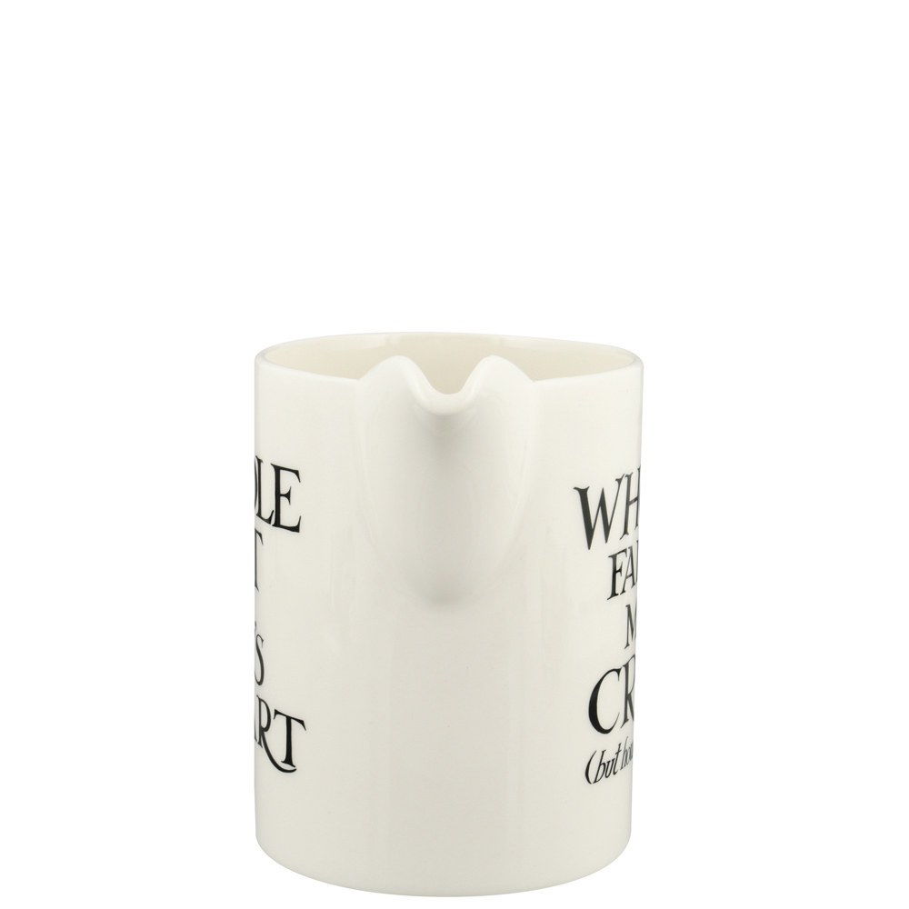Emma Bridgewater Black Toast Cream Medium Straight Jug